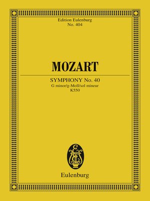 cover image of Symphony No. 40 G minor